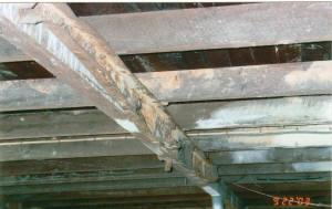 rusted steel beam